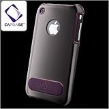 CAPDASE iPhone 3G & 3GS Alumor Metal Case with Screen Protector, Purple Gun カッパー・プロテクトカバー （クリスタル・クリアー 液晶保護シート付き） パープル・ガン MTIH3G-3115の画像