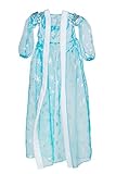 HBB Girl Snow Princess Ice Blue Dress Costume With Long Snowflake Cape, Size 4-12 (Size 7/8)