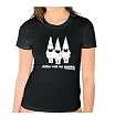 David & Goliath - My Gnomies - Black Ladies Organic Cotton Tee