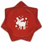 Waechtersbach Holiday Emma Large Star Dish, Cherry with White Moose