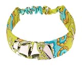 L. Erickson USA Wide Derby Headwrap 100% Silk - Silk Onassis Kiwi