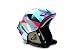 Features:Womens snowboard helmet with beautiful blue graphicDouble micro shell in mouldSoft thermoformed removable earpadOptional audio earpadAdjustable front ventingDeluxe chin strapFull textile inside lining