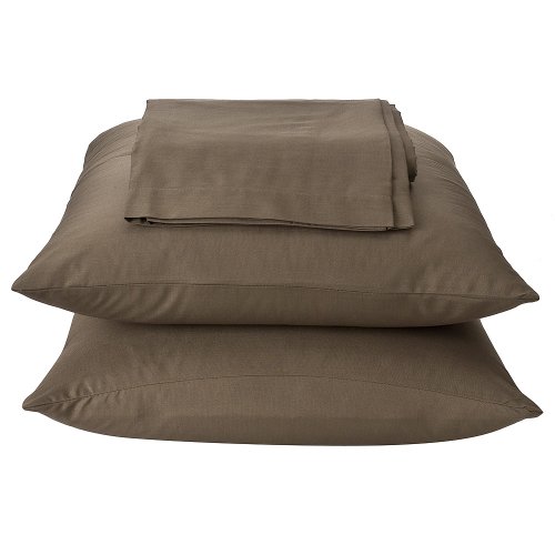 - Solid Brown Sheet Set - Twin