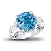 Royal Reflections Women's Ring With Color-Changing Center Stone by The Bradford Exchange