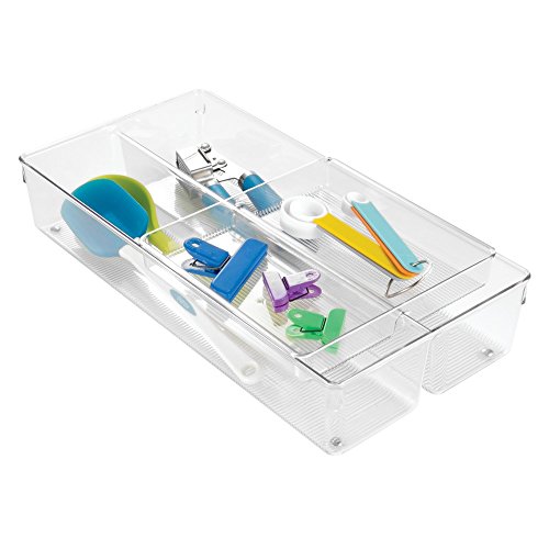 InterDesign Linus 2Piece Sliding Kitchen Drawer Organizer for