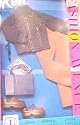 Barbie Fashion Avenue Ken Outfit Set TAN Pants BLUE Jean Jacket BROWN Loafers SET ONLY