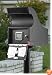 Black Secure Vault Mailbox with Mounting Post