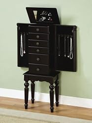 Powell Ebony Jewelry Armoire