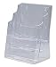 Deflecto 77301 Three-tier multi-compartment large size docuholder, 9-1/2wx8dx12-5/8h, clear