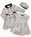 Little Bitty Little Girl Plaid Coat and Dress Set