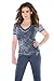 Washington Capitals Women's Fade Route Crystals V-Neck T-Shirt - By ...