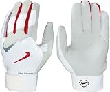 Nike GB200-062 Sphere Elite MVP Batting Gloves - White/Red