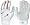 Nike GB200-062 Sphere Elite MVP Batting Gloves - White/Red - Large