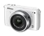 Nikon 1 S1 Systemkamera (10 Megapixel, 7,6 cm (3 Zoll) LCD-Display, Full HD) Kit inkl. 1 Nikkor 11-27,5 mm wei�