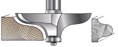 MLCS Traditional Table Edge Router Bit 1/2