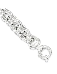 Sterling Silver Fancy Link Bracelet, Best Quality Free Gift Box Satisfaction Guaranteed