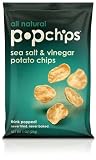 Popchips Sea Salt & Vinegar Potato Chips, 1-Ounce Bags (Pack of 36)