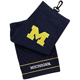 Michigan Wolverines Navy Blue Embroidered Team Logo Tri-Fold Towel