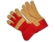 G & F 8201-3 Washable Pigskin Leather Garden Gloves, Thorn-Shield, Rubberized Safety Cuff, Women's M/L, 3-Pair