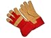 G & F 8201-3 Washable Pigskin Leather Garden Gloves, Thorn-Shield, Rubberized Safety Cuff, Women's M/L, 3-Pair