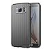 Galaxy S6 Case - Poetic Samsung Galaxy S6 Case [View Series] - [Lightweight] [Thin] [Metallic Color][Touch-Sensitive Cover] [Easily answer/reject calls] Polycarbonate Cover Case for Samsung Galaxy S6 Black/Black (3-Year Manufacturer Warranty From Poetic)