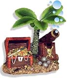 Resin Ornament - Treasure Chest & Palm Tree Bubbler