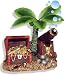 Resin Ornament - Treasure Chest & Palm Tree Bubbler