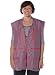Rufus Roo: The BIG Pocket Travel Vest in PURPLE Red Zip - Large Size