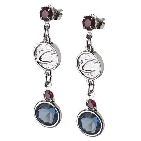 Cleveland Cavaliers Earrings NBA Logo w/ Team Colors
