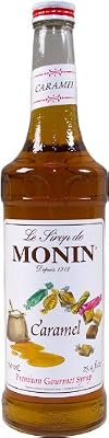Monin Flavored Syrup, Caramel, 33.8-Ounce Plastic Bottles (Pack of 4) from Monin