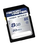 Memory Master 8 GB SDHC Flash Memory Card P-SDHC8G10-EFMM
