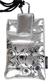 Laurex Cell Phone/iPod/Digital Camera/MP3/PDA Pouch Case Cover - Metallic Silver