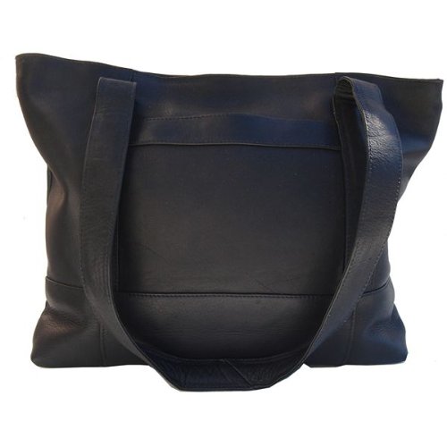 Piel Top-Zip Tote