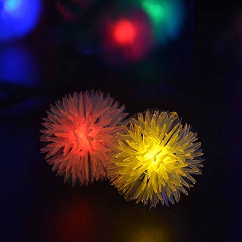 20 LED Solar Operated Chuzzle Ball Fairy String Lights (Multi-color)
