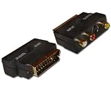 Scart to 3 x RCA Phono & SVHS Adaptor