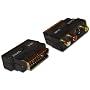 Scart to 3 x RCA Phono & SVHS Adaptor