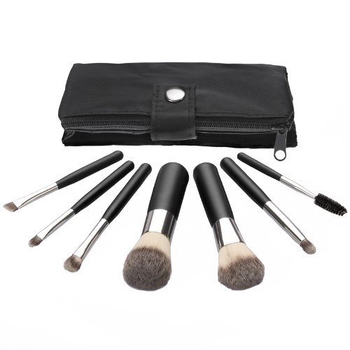 Coastal Scents 7 Piece Synthetic Travel Brush Set, 3.05-Ounce