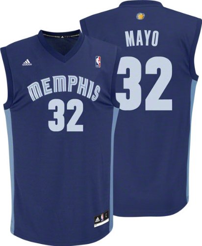 Adidas Memphis Grizzlies O.J. Mayo New Revolution 30 Replica Road Jersey Medium