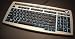 English - Thai Firefly Backlight Illuminated USB Keyboard - Silver / Black