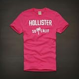 Hollister Co. ホリスター メンズ 半袖 Tシャツ アバクロ系 [ピンク] 並行輸入品