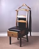Executive Valet Chair - Mahogany - by Proman (Mahogany) (44H x 18W x 25D)