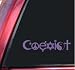 COEXIST - Promote Peace Vinyl Decal Sticker - Lavender