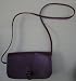 Leather Handbag Maroon Color with Shoulder Strap and Buckle fastener and Inside Zipper Compartment - Pre Owned