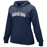 Nike Georgetown Hoyas Ladies Navy Blue Arch Lettering Fleece Hoody Sweatshirt