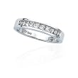14K White Gold 1/2 ct. Princess Cut Diamond Wedding Band