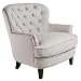 BEST Tufted Fabric Club Chair