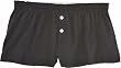 Black Jersey Cotton Girl Boxers Mini Itty Bitty Shorts 1" Inseam, Covered elastic waist, 100% cotton,