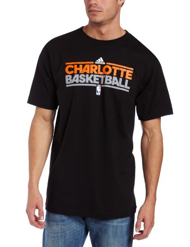 NBA Charlotte Bobcats Practice Short Sleeve Tee (Black, Medium)