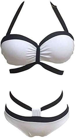 Bikini Strappy Women Tankini Swimsuits For Girls Push(White,2XL/B:117-122 W:99-1