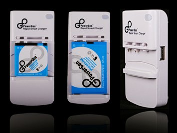 Rapid Universal Battery Charger with USB Output and Car Charger By PowerGen – Fits Sanyo DB-L20 LI-40B DB-L70 DB-L40 DB-L30 – Xacti VPC-T1060 T700 T700T T850 E10 HD700 A5, DMX-HD1 HD2 HD800 C1 C4 C40 C5 C6 CG6 CA65 CG65 CA6 E6 E7 J4 C5GX CA8 CA9 CG9 CG65 E1 and more